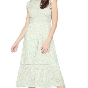 Lost + Wander Pick Me Floral Dress Mint Green